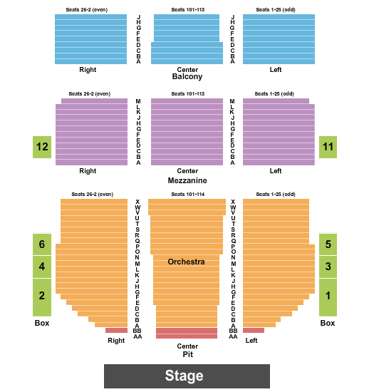 National Theatre Hamilton Seating Chart